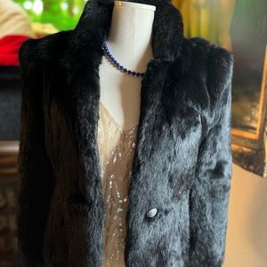 Beautiful black fur jacket